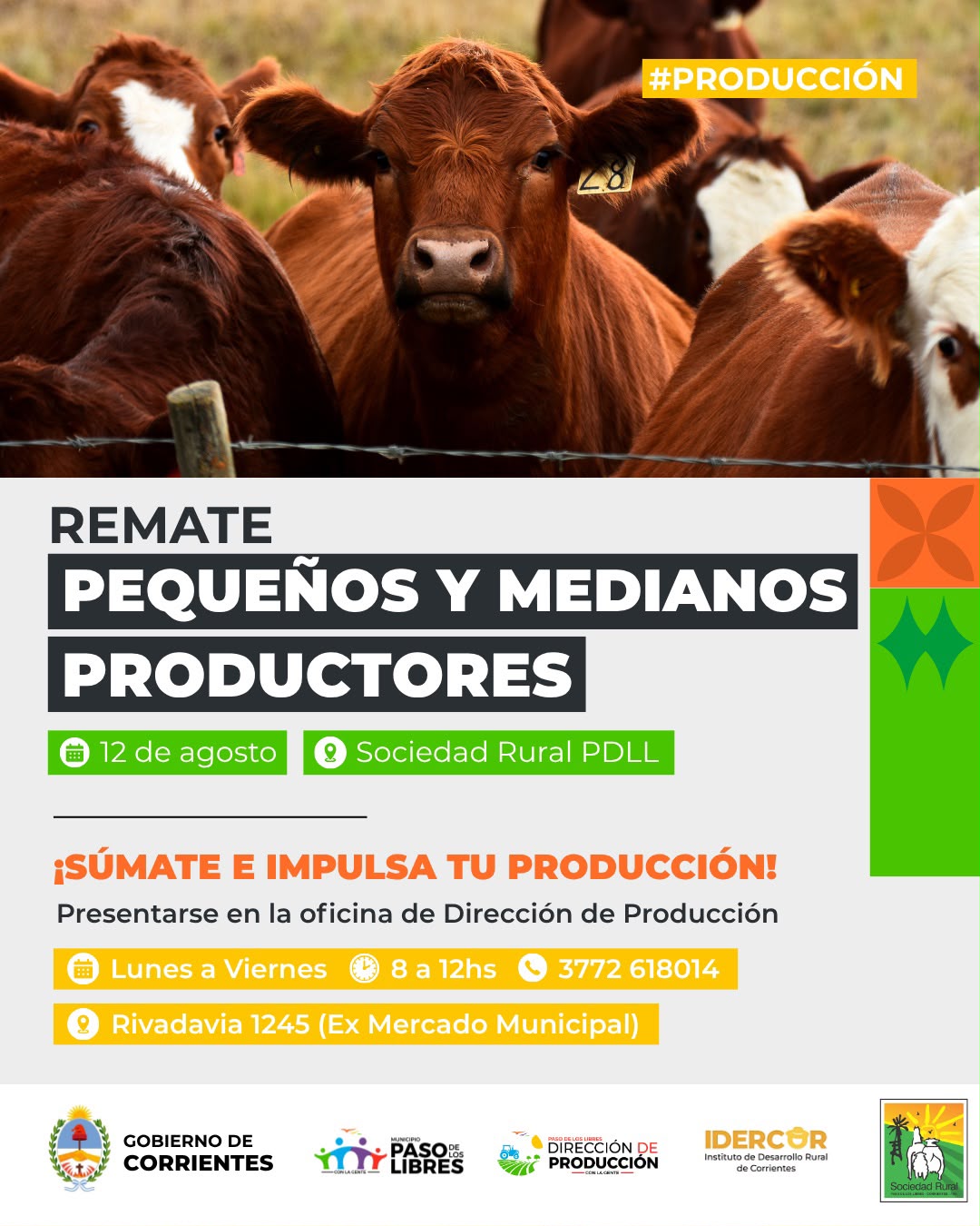 El Municipio abre la inscripción para el Remate de Pequeños y Medianos Productores